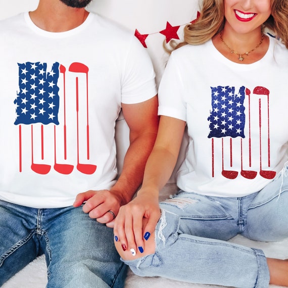 Patriotic Golf flag t-shirts, sweatshirts, & hoodies.