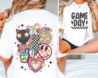 Panthers Game Day t-shirts for kids and adults.