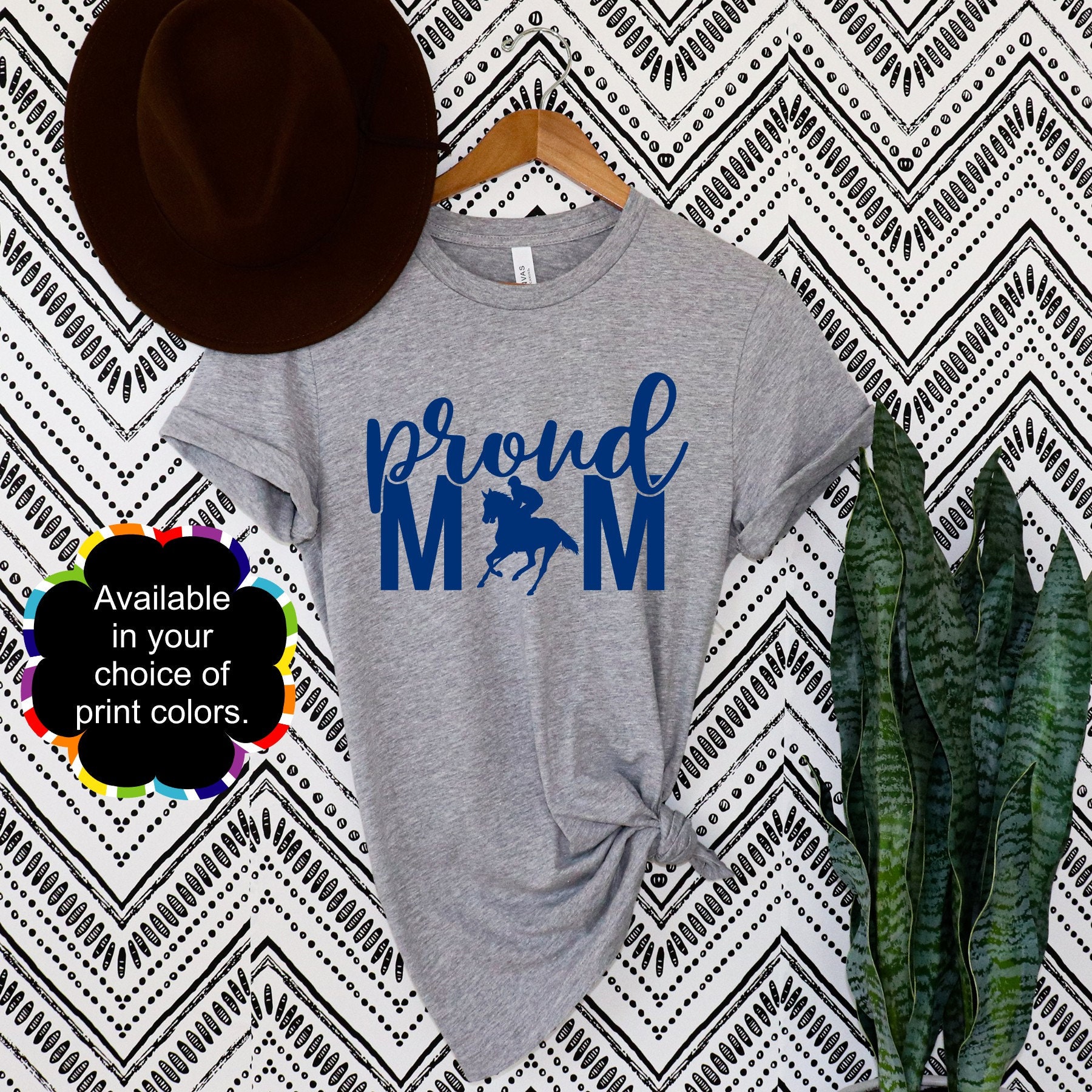 Custom Proud Equestrian Mom Shirts Tank 