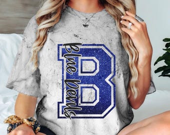 Custom Blue Devils Comfort Colors Spirit Wear T-Shirt or Sweatshirt