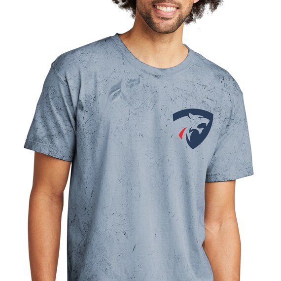 PRFC spirit wear on adult Ocean Comfort Colors color blast t-shirts & sweatshirts.