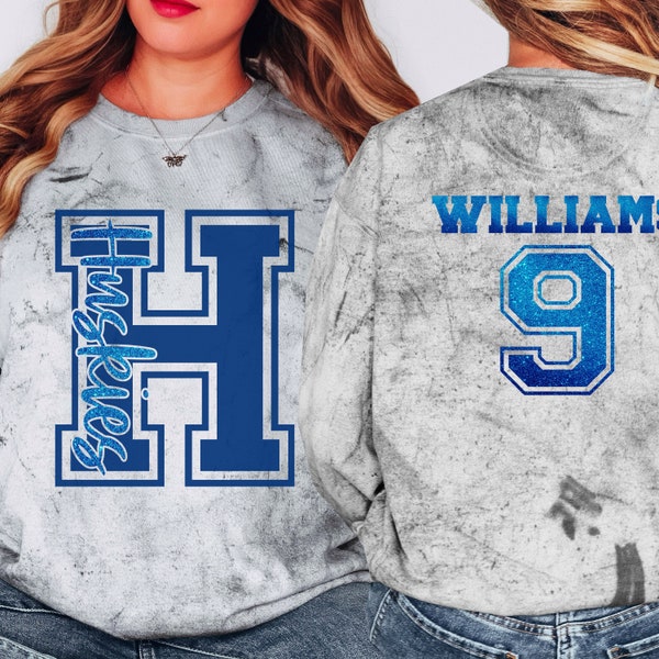 Custom Huskies Spirit Wear on Comfort Colors Color Blast t-shirts & sweatshirts