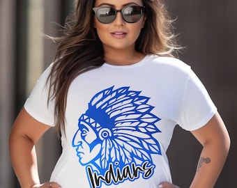 Custom Indians school mascot spirit wear shirts,sweatshirts, & hoodies.