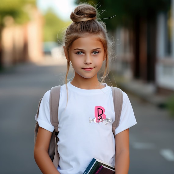 Bulldogs football pink out breast cancer ribbon t-shirts.