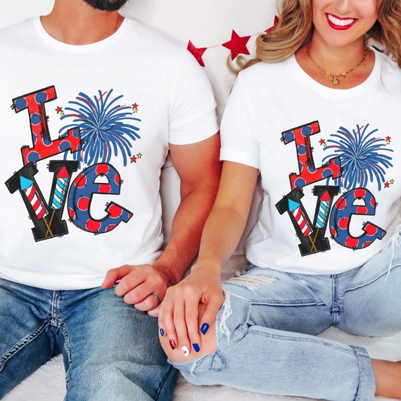 Love red, white, & blue fireworks t-shirts.