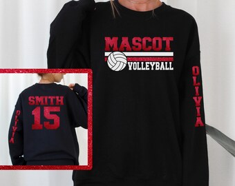 Custom Bella + Canvas Volleyball Sweatshirt: Personalized Team Spirit Wear