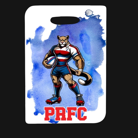 Animated PRFC puma tag for backpacks, luggage or gifts.