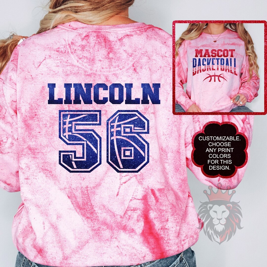 Custom Basketball Spirit Wear on Comfort Colors Color Blast Etsy