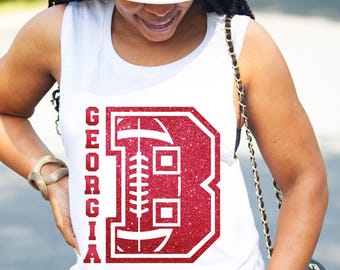 Custom Football Mascot Muscle Tank Top: School Spirit Wear
