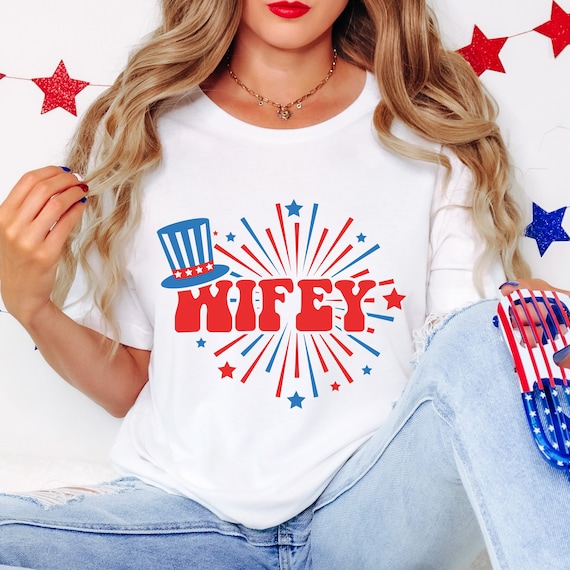 Wifey Hubby fireworks t-shirts.