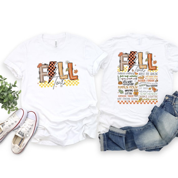 Fall Tour with lightning bolt shirts.