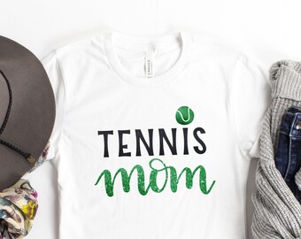 Tennis Mom shirt. Tennis Mom Sweatshirt. Tennis Mom Hoodie. My heart is on that court for Tennis. Tennis Mama tee. Custom colors.