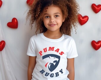 Pumas rugby logo YOUTH Bella + Canvas t-shirts.