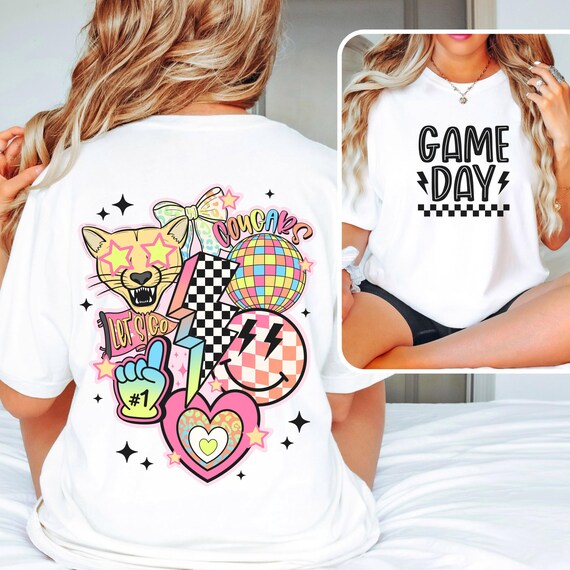 Cougars Game Day t-shirts for kids and adults.