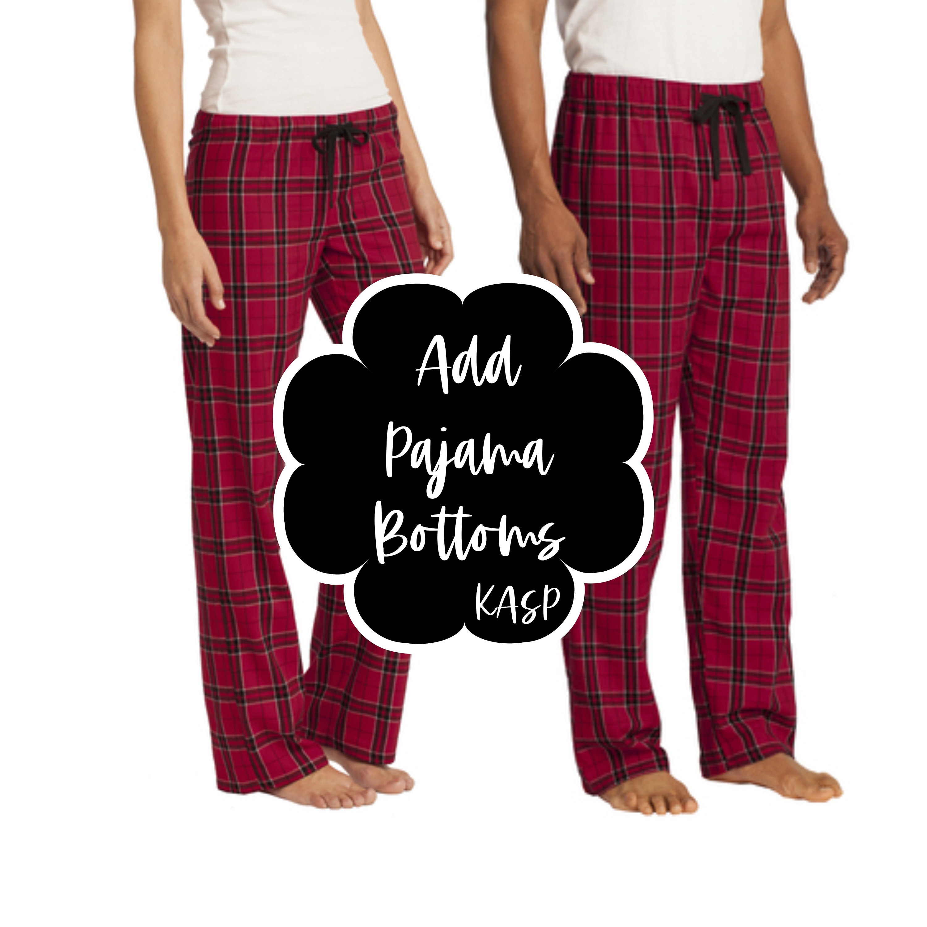 Red Buffalo Plaid Pajama Bottoms 