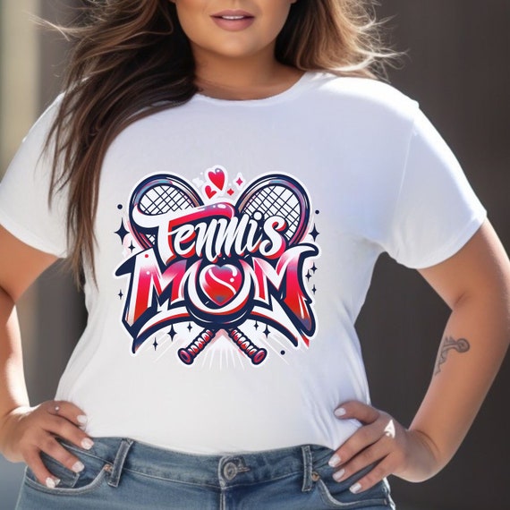 Tennis Mom airbrushed spirit wear t-shirts.