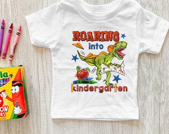 Roaring into back-to-school dinosaur t-shirts