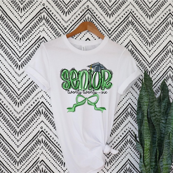 Class of 2026 doodle ribbon senior t-shirts & hoodies