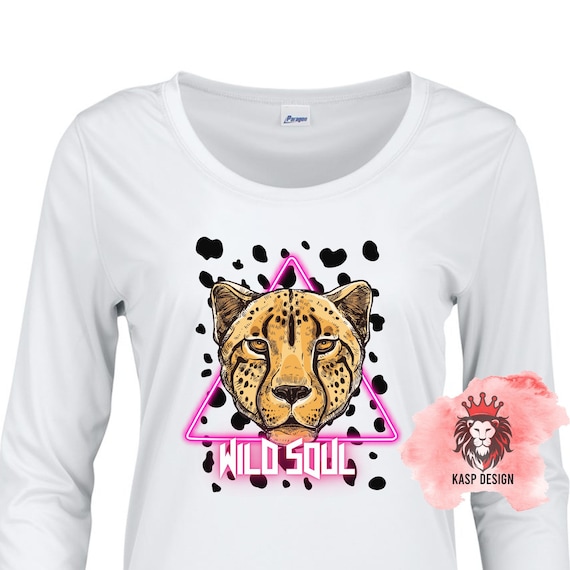 Retro neon sign Wild Soul team school mascot spirit wear T-shirt