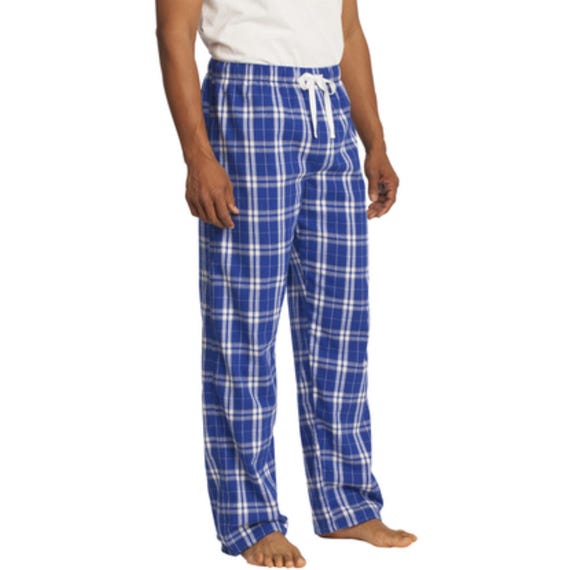 Royal blue buffalo plaid buffalo pajama bottoms