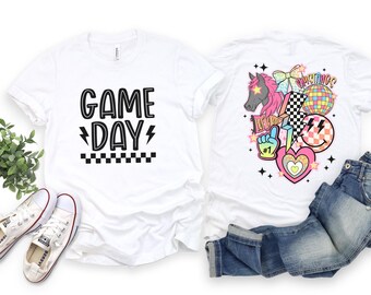 Mustangs Game Day t-shirts for kids and adults.