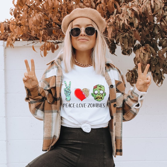 Peace love zombies t-shirts.