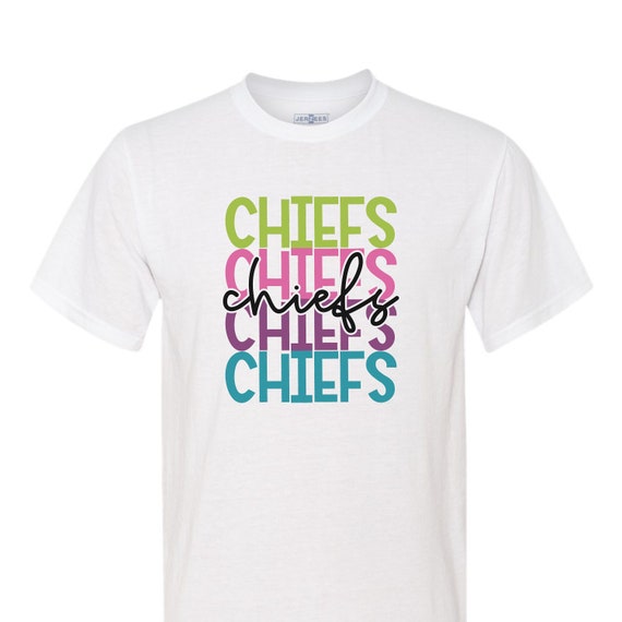 Chiefs game day spirit wear t-shirts.