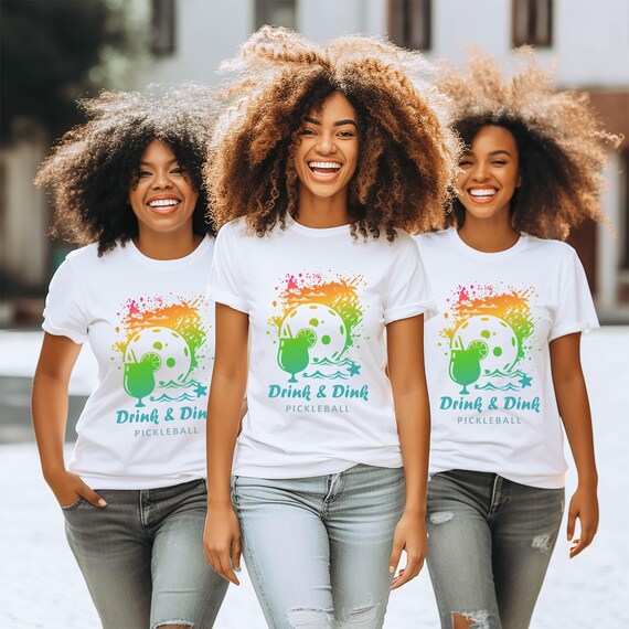 Drink & Dink Pickleball t-shirts and hoodies