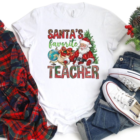 Santa’s Favorite Teacher Christmas Shirt