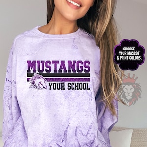 Comfort Colors Mustangs Cheerleading Glam Tee main image 0