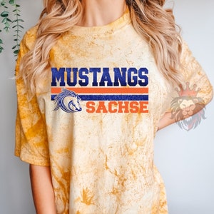 Comfort Colors Mustangs Cheerleading Glam Tee