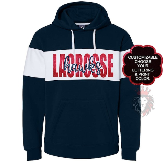 Custom & personalized Lacrosse team mascot hoodie