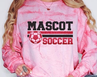 Personalized Soccer Spirit Wear: Comfort Colors T-Shirt or Sweatshirt
