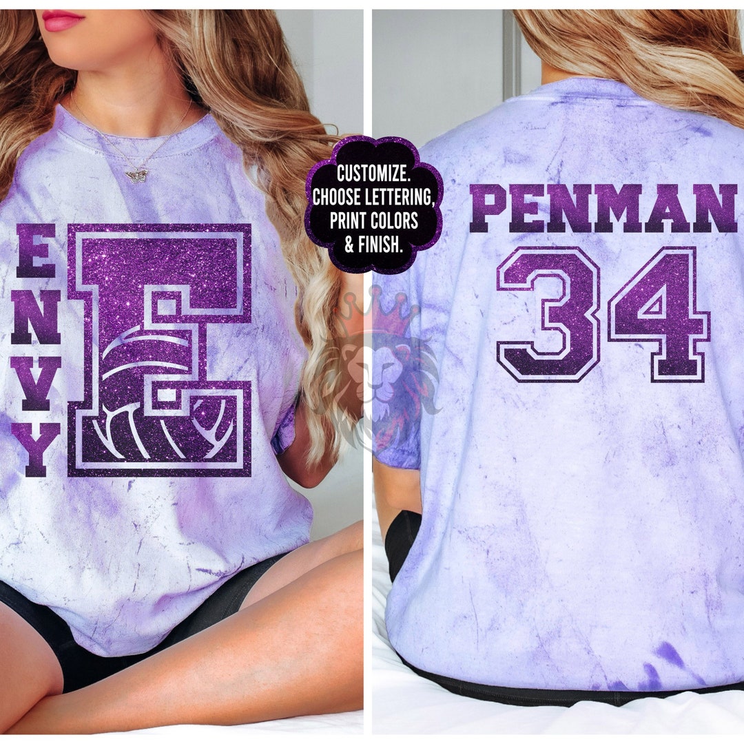 Custom Personalized Volleyball Spirit Wear on Comfort Colors Etsy