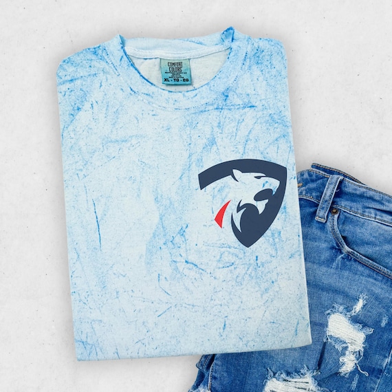 Youth Pumas Rugby Comfort Colors color blast t-shirts.