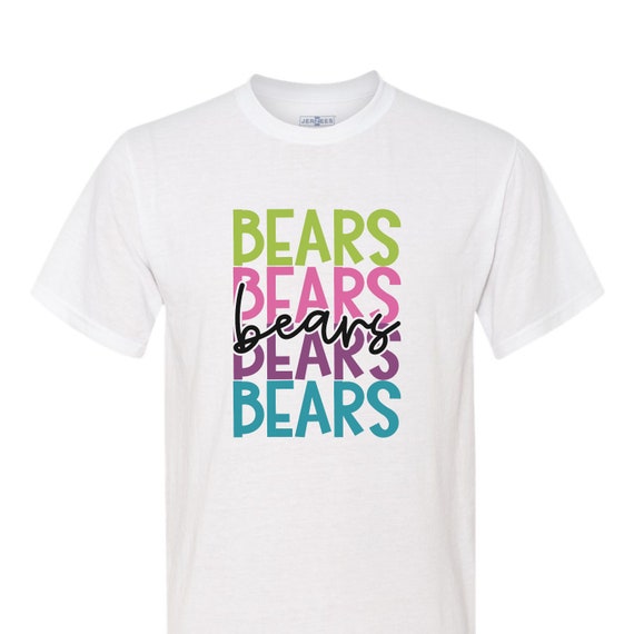 Bears game day spirit wear t-shirts.