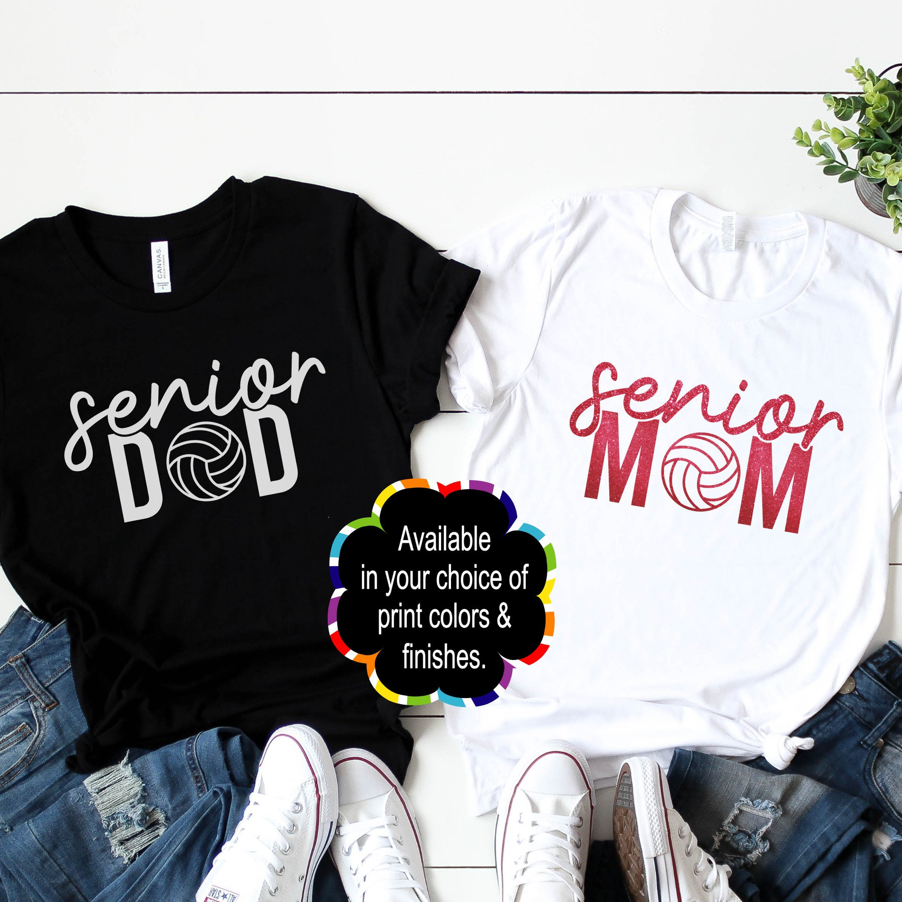 Custom Senior Volleyball Mom or Senior Volleyball Dad Shirts Etsy