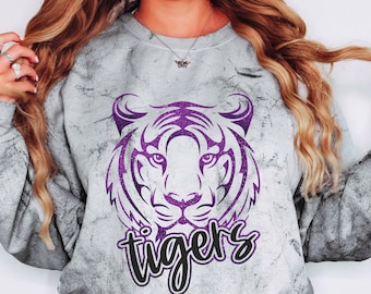 Custom Tigers Spirit Wear: Comfort Colors T-Shirt or Sweatshirt