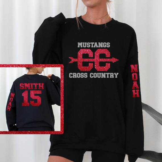 Custom Personalized Cross Country XC Spirit Wear on Long Sleeve