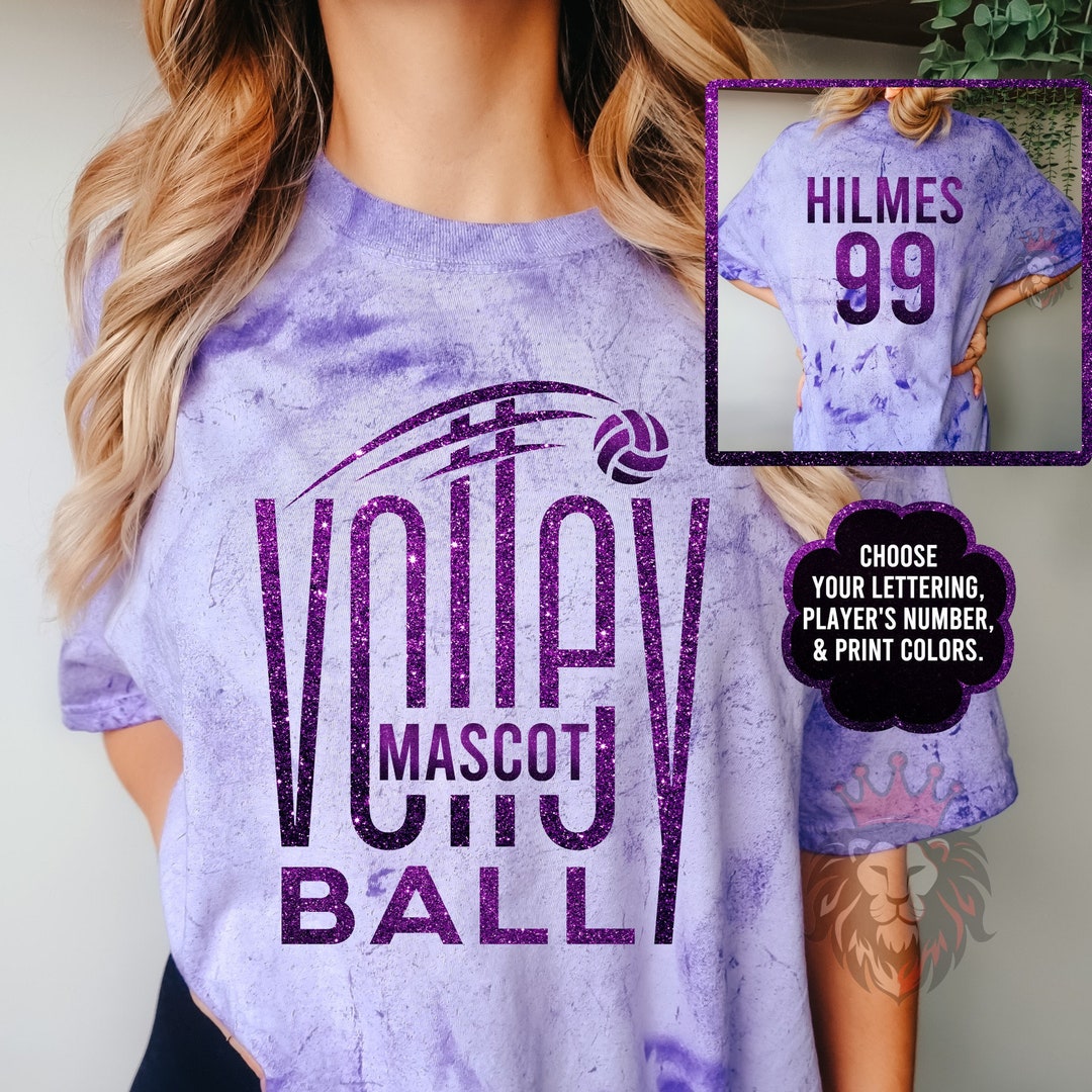 Custom Volleyball Spirit Wear on Comfort Colors Color Blast Etsy