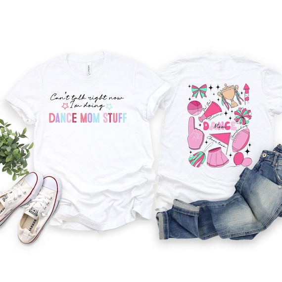 Funny Dance Mom T-Shirt: Trendy Cheerleading Team Mama Tee