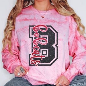 Custom Bobcats Spirit Wear on Comfort Colors Color Blast t-shirts and sweatshirts