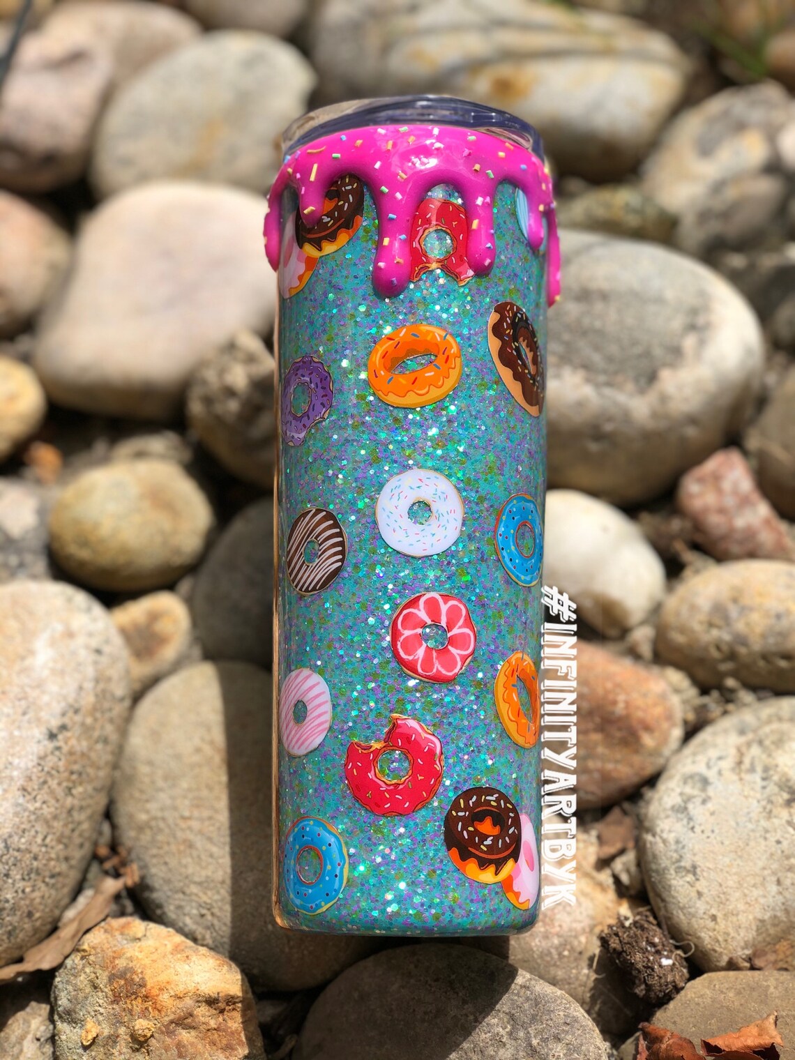 Donut Dripping 20oz Tumbler Etsy