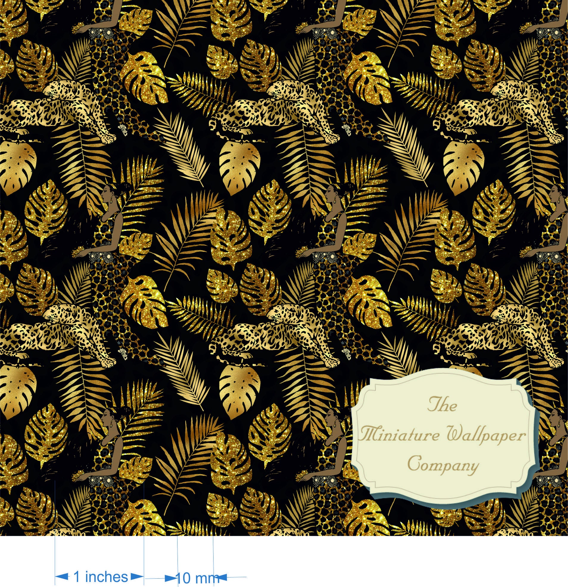 Golden Jungle Luxury Wallpaper 170gsm or selfadhesive A3 Etsy