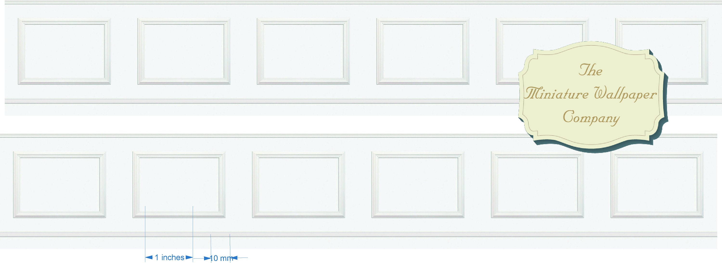 Eoghan Wainscot Border Panel Sheet 12th Scale Miniature Etsy