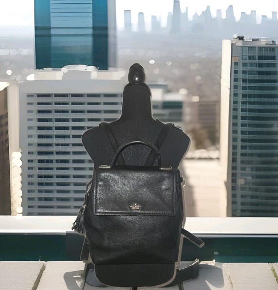 Kate Spade Kingston Drive Simona Black pebbled Leather Backpack Kingston Drive Simona | Kate Spade AT main image 2