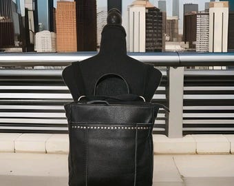 NWOT! The Sak Leather Convertible Handbag-Backpack-Crossbody 11x11x4
