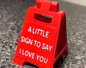 I LOVE YOU sign
