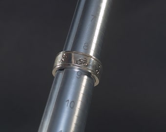Sterling Silver Duathlon Spinner Ring -  Run-Bike-Run