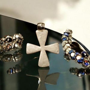 Antique Silver Ethiopian Orthodox Coptic Cross pendant,Maria Theresa ,silver coin, Cross Pendant,Ethnic Tribal,Handmade Jewelry
